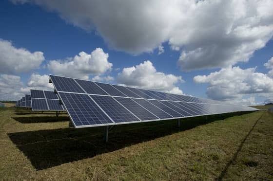 Utility-scale solar array